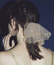 GOLDY ボリューム ドット フリル バレッタ ゴールディ ヘアアクセサリー バレッタ・ヘアクリップ・ヘアピン ブラウン ピンク ブラック グレー
