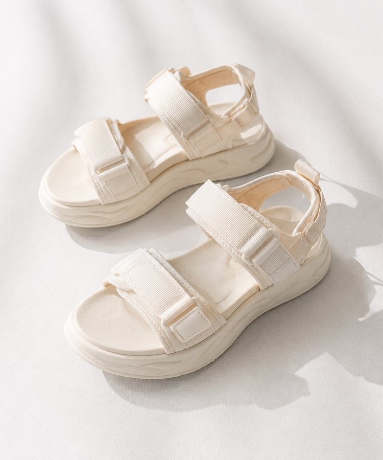 【SALE／59%OFF】SAISON DE PAPILLON 軽くて歩きやすいクッション厚底サンダル セ...