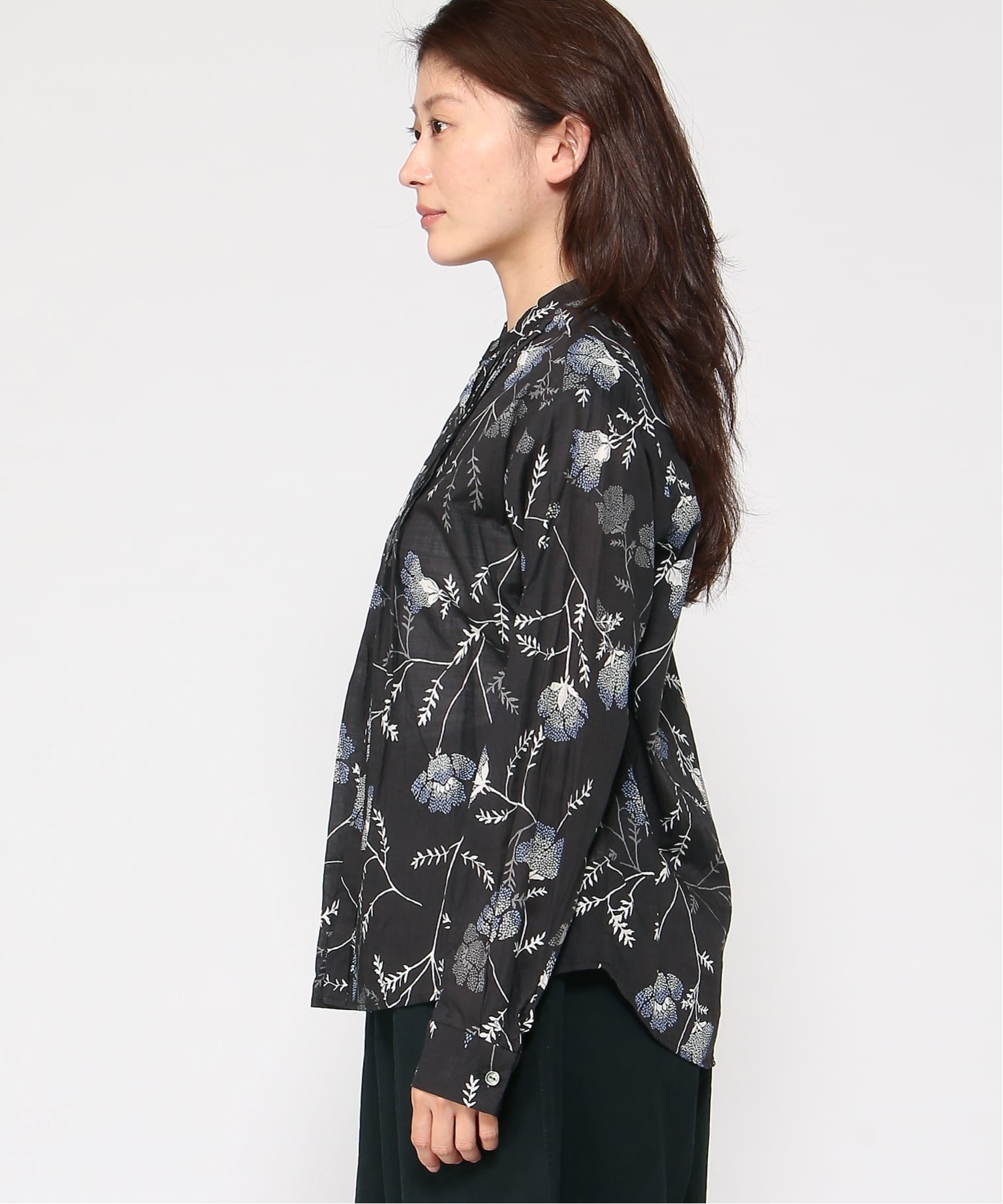 pas de calais ブラウス パドカレ トップス シャツ・ブラウス ブラック