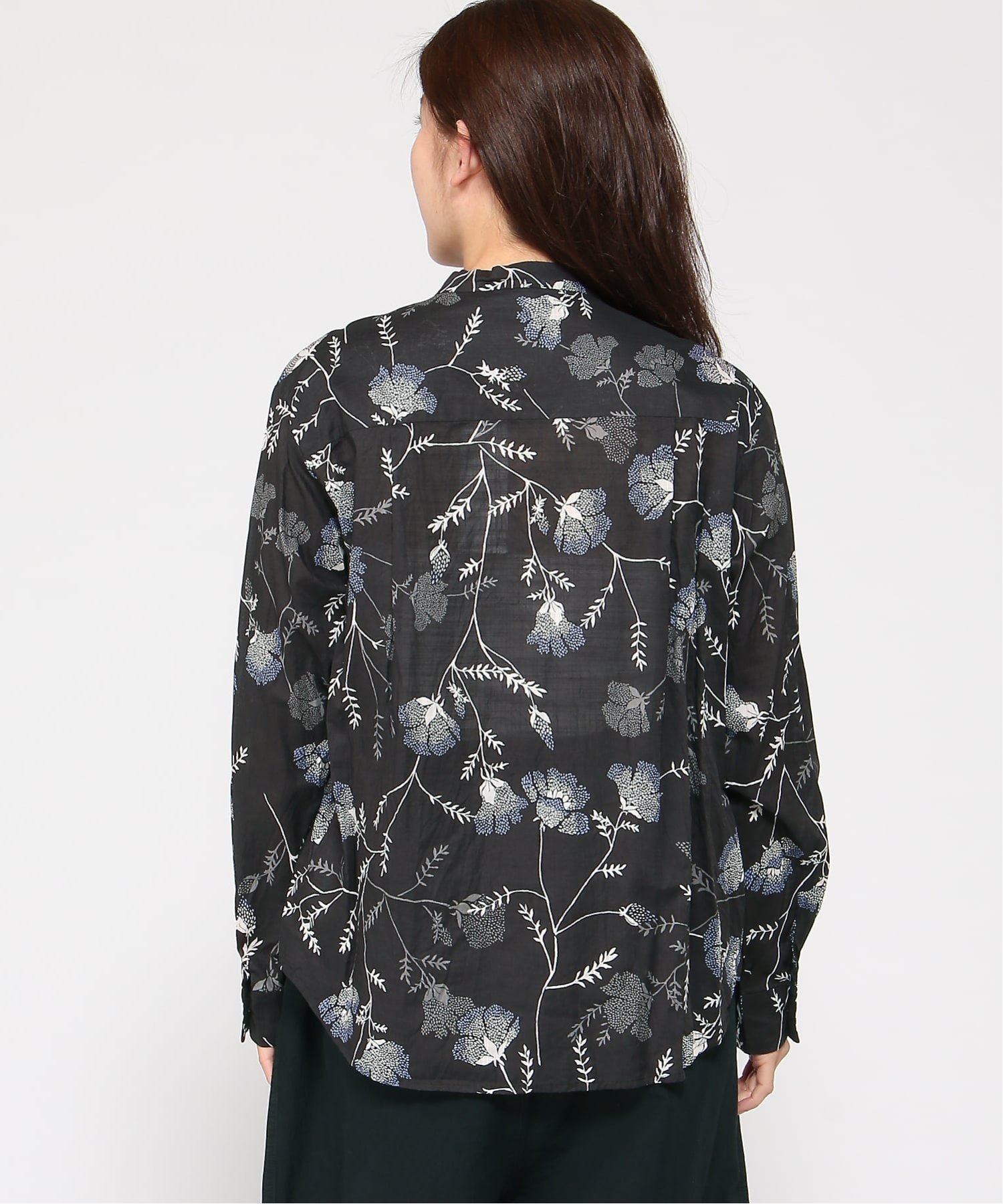 pas de calais ブラウス パドカレ トップス シャツ・ブラウス ブラック