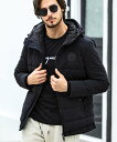 1PIU1UGUALE3 RELAX 1PIU1UGUALE3 RELAX/USO-21067ハイネックバックロゴ中綿パーカー シフォン ジャケット・アウター ...