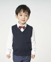 COMME CA ISM ベーシック ニット ベスト(100-130cm) コムサイズム トップス ニット ネイビー ブラック