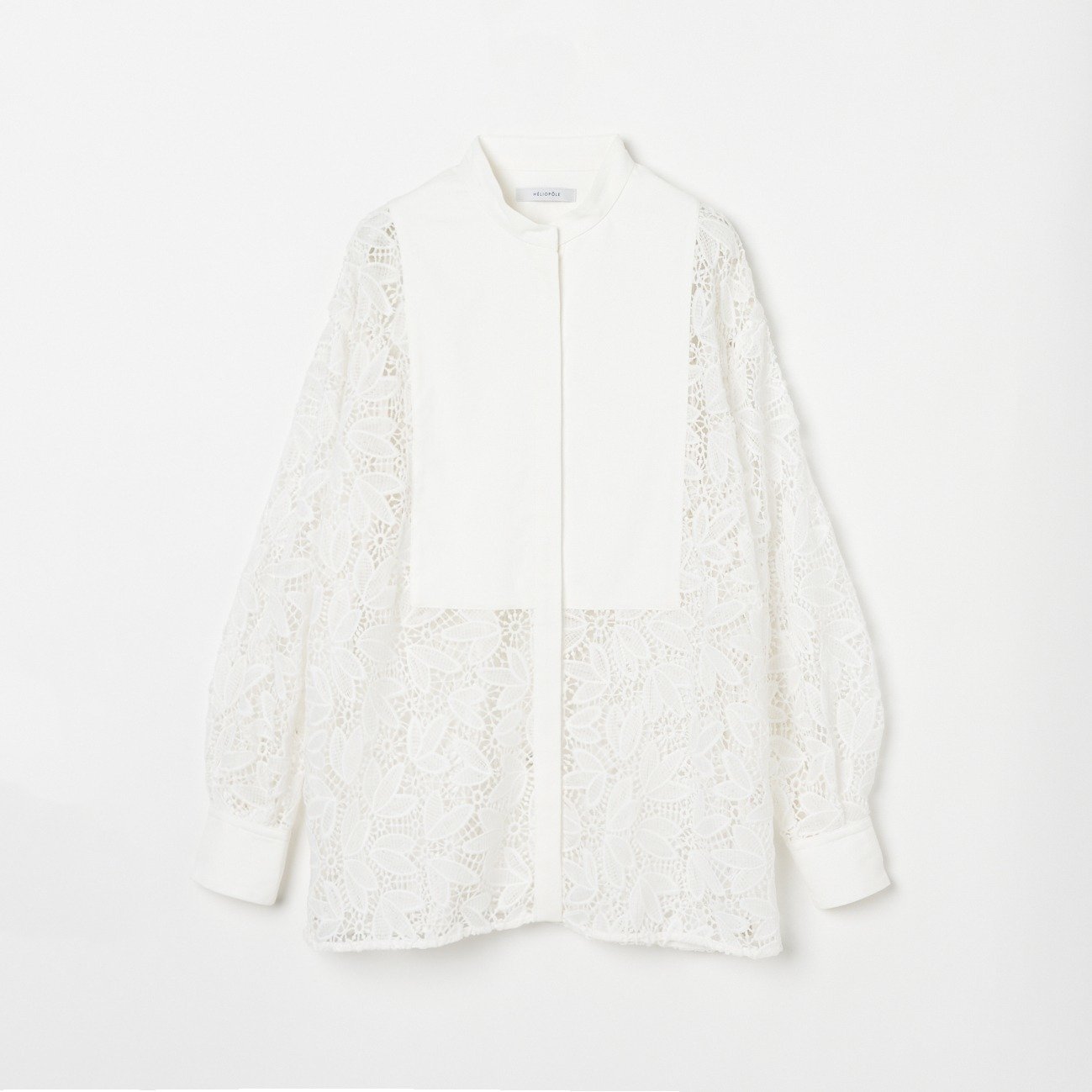 HELIOPOLE LACE SHIRT w/starched bosom エリオポール トップス  ...