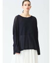【SALE/30%OFF】mizuiro ind mizuiro ind メッシュロングスリーブワイドT マーコート トップス カットソー・Tシャツ ベージュ ...