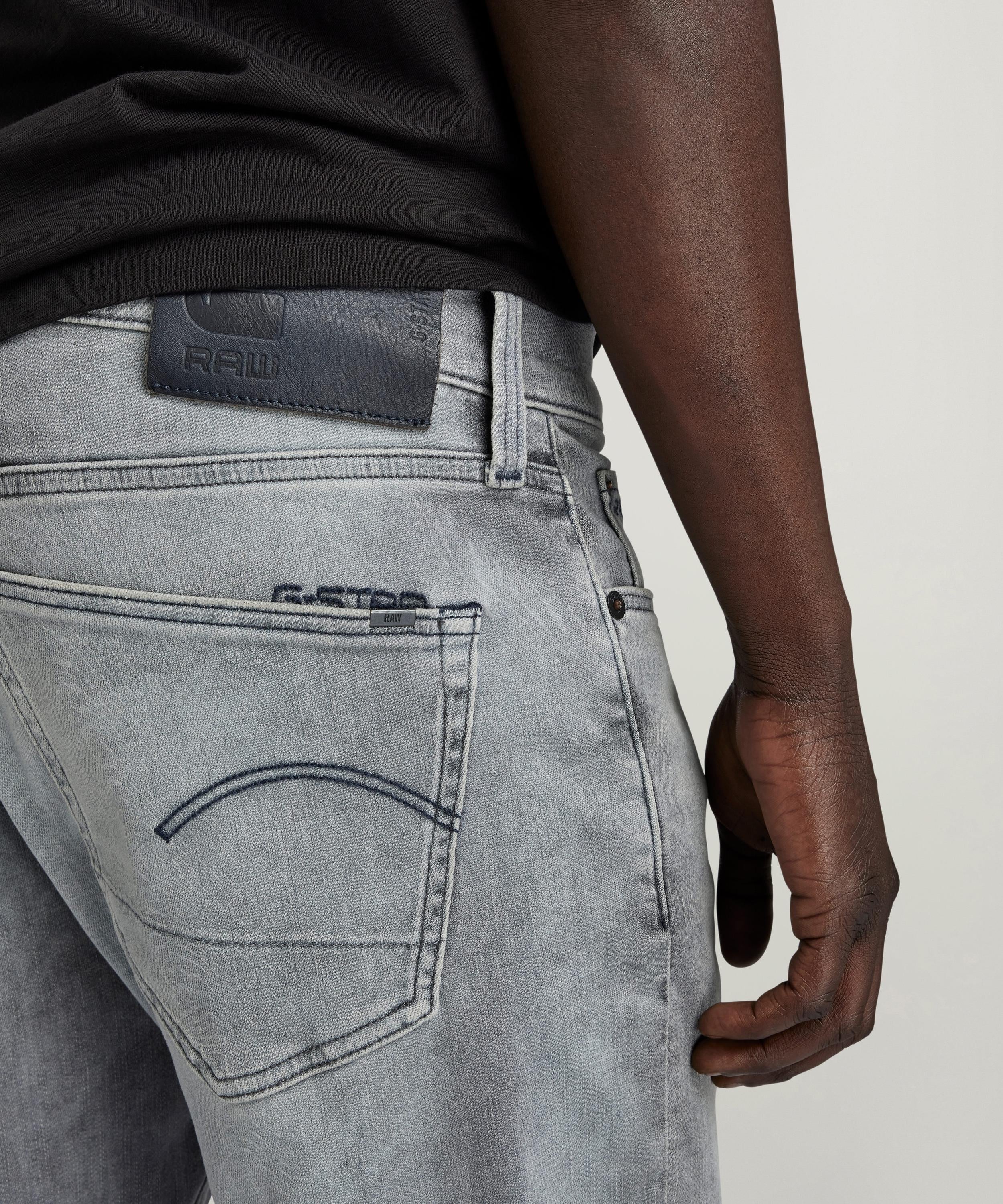 【公式ショップ】3301 SLIM DENIM SHORTS/ベーシックデザインスリムデニムショートパンツ ジースターロゥ パンツ ジーンズ・デニムパンツ グレー