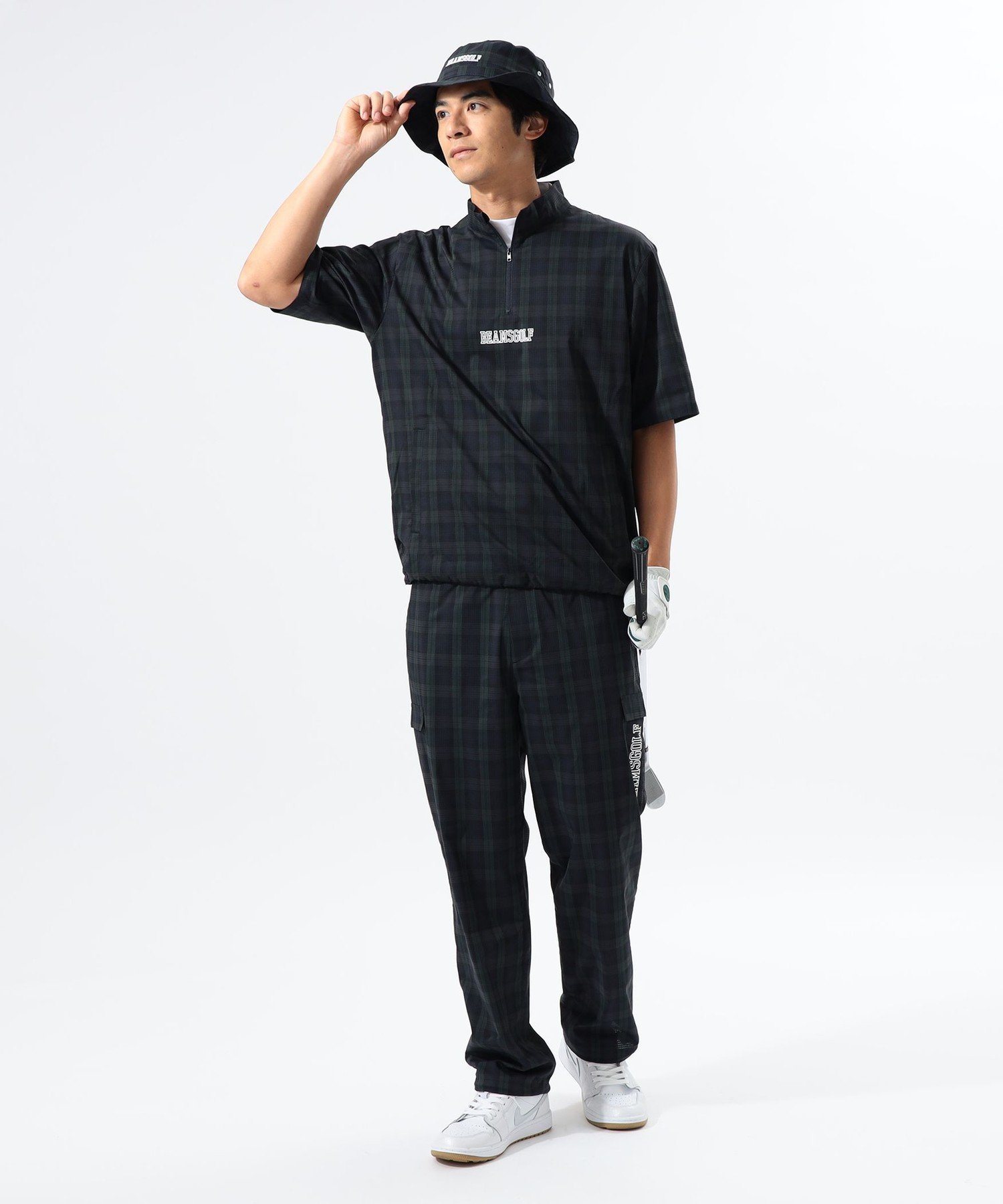 【SALE／50%OFF】BEAMS GOLF ORANGE LABEL ORANGE LABEL / ドットエア(R)ハーフジップ プルオーバー ビームス ゴルフ トップス ベスト・ジレ ベージュ【送料無料】