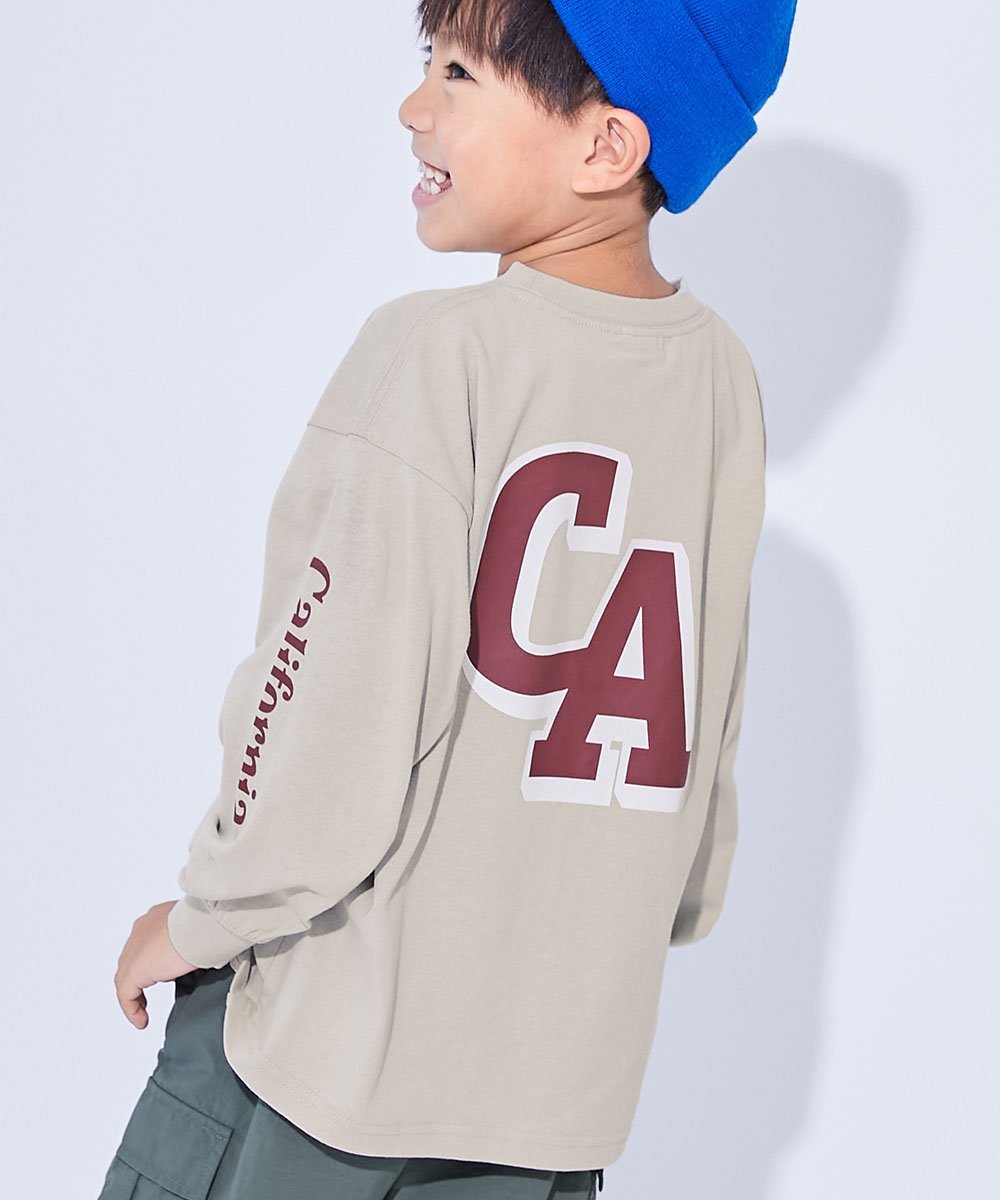 devirock 綿100% デビラボ BIGシルエット プリント袖リブ 長袖Tシャツ ロンT 25AW デビロック トップス カットソー・Tシャツ グレーのサムネイル