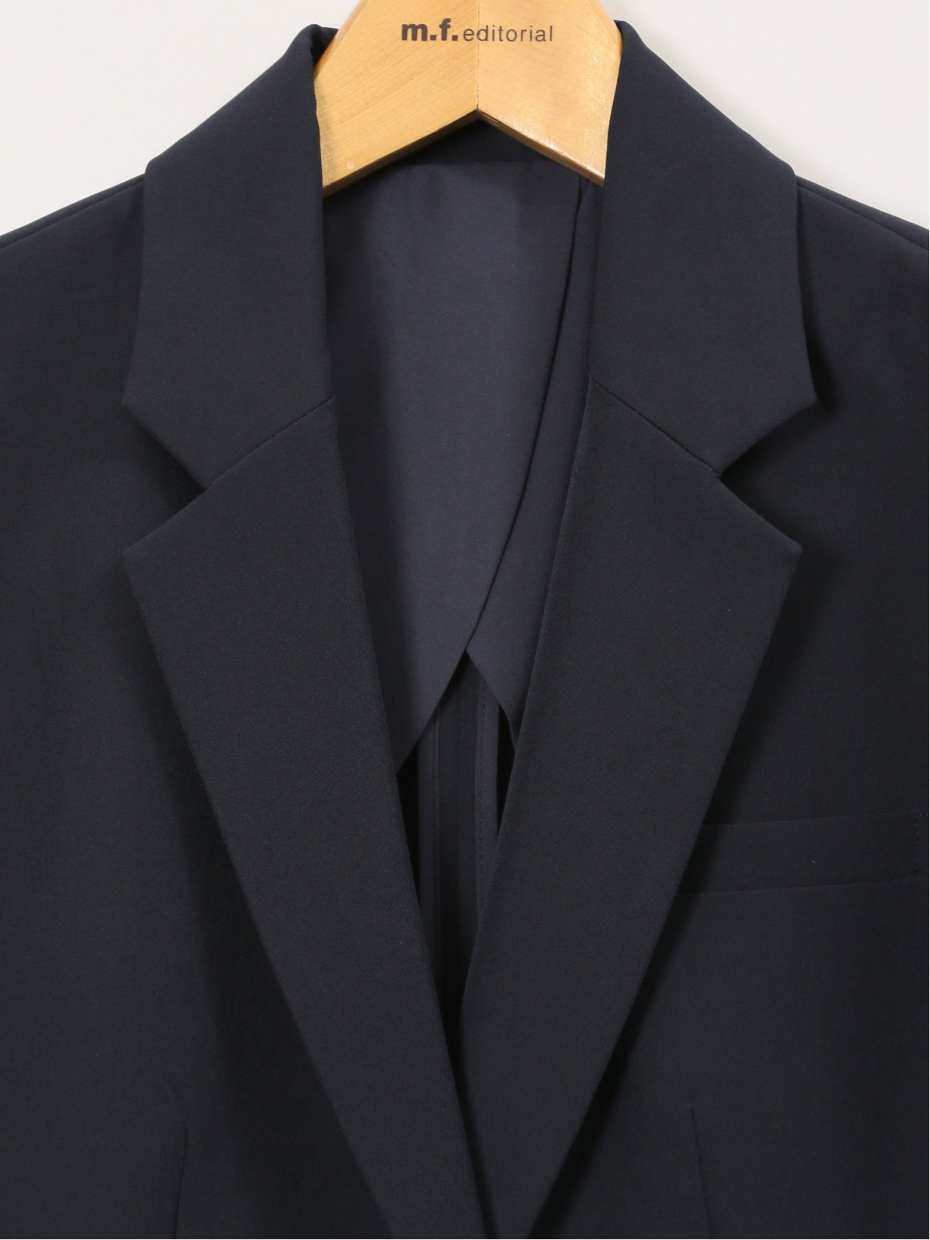 【SALE／30%OFF】m.f.editorial ストレッチウォッシャブル ダブルクロス リラクシング 1ボタンジャケット 紺(セットアップ可能) タカキュー ジャケット・アウター テーラードジャケット・ブレザー【送料無料】