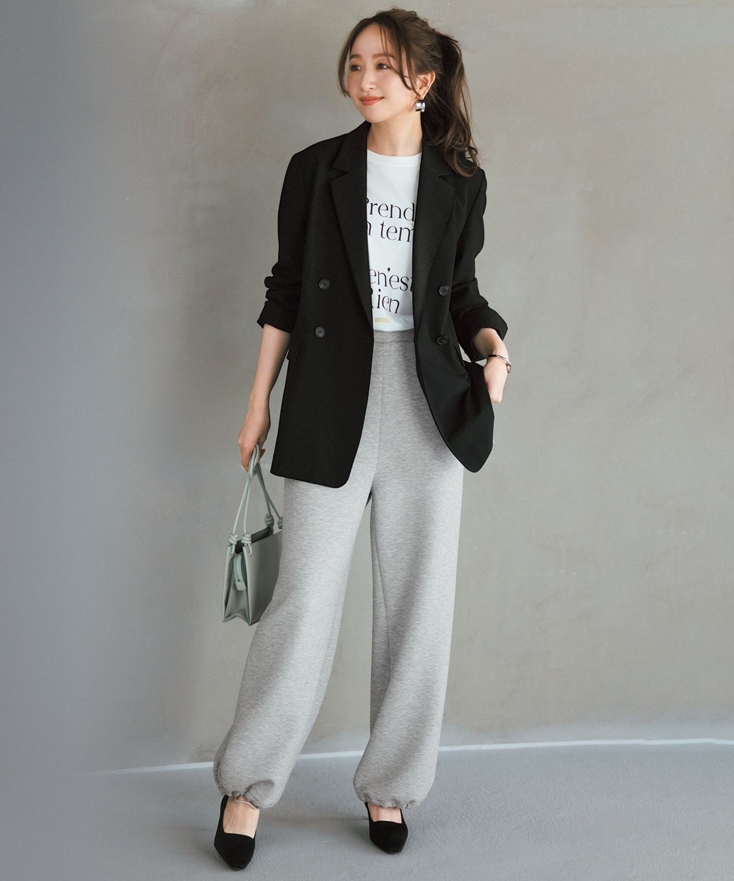 UNFILO L 【軽量/ストレッチ】BEAUTY FORM JERSEY イージーパンツ アンフィーロ パンツ その他のパンツ グレー ブラウン ブラック【送料無料】のサムネイル