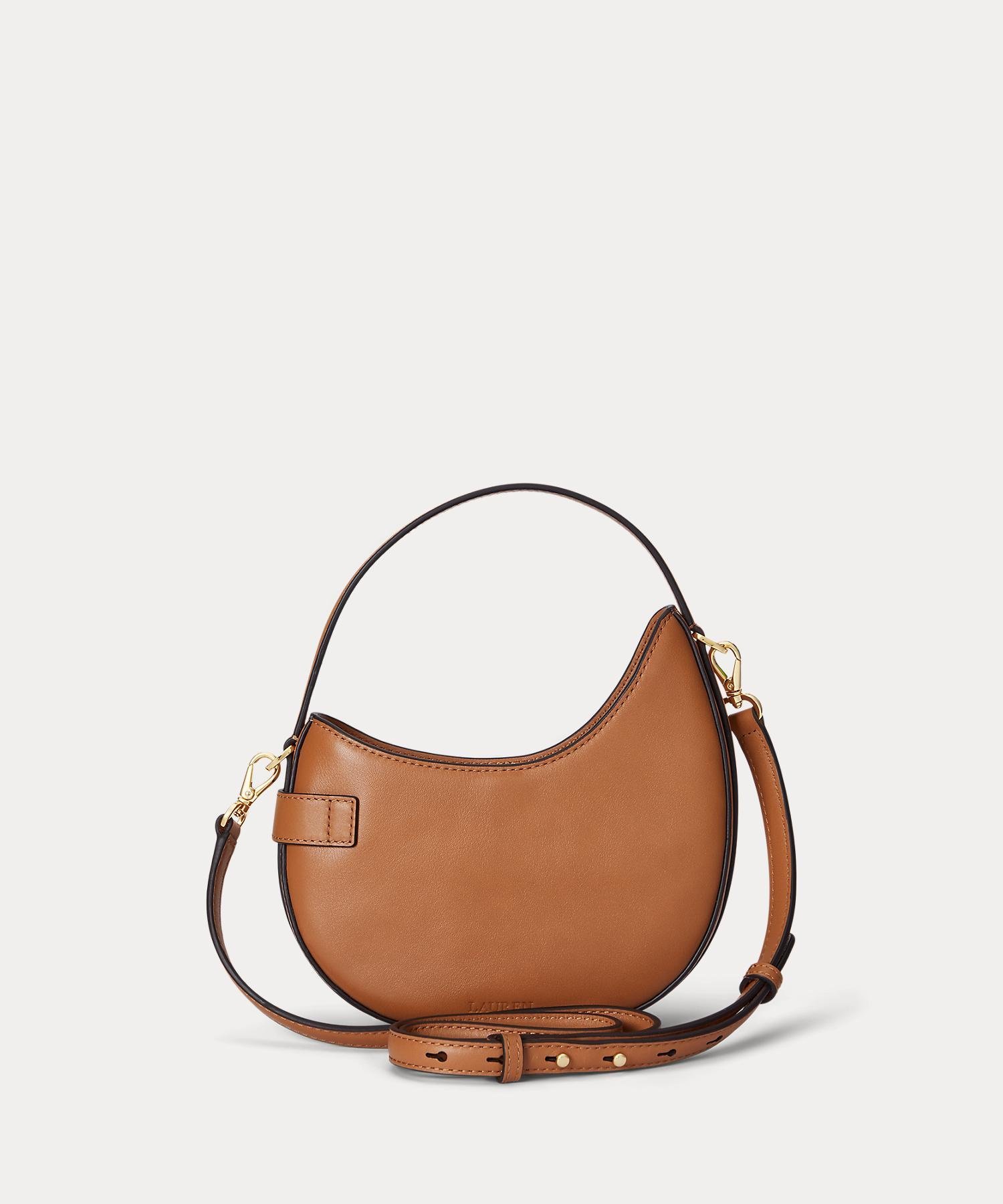 LAUREN RALPH LAUREN レザー スモール Tasha クロスボディ バッグ ラルフローレン バッグ ショルダーバッグ ブラウン【送料無料】