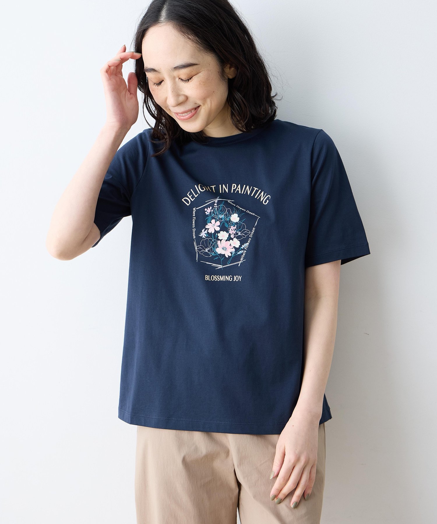 DECOY ひやさらTシャツ【冷感】【UVカット】 デコイシンス1981 トップス カットソー・Tシャツ ホワイト グリーン ネイビー【送料無料】