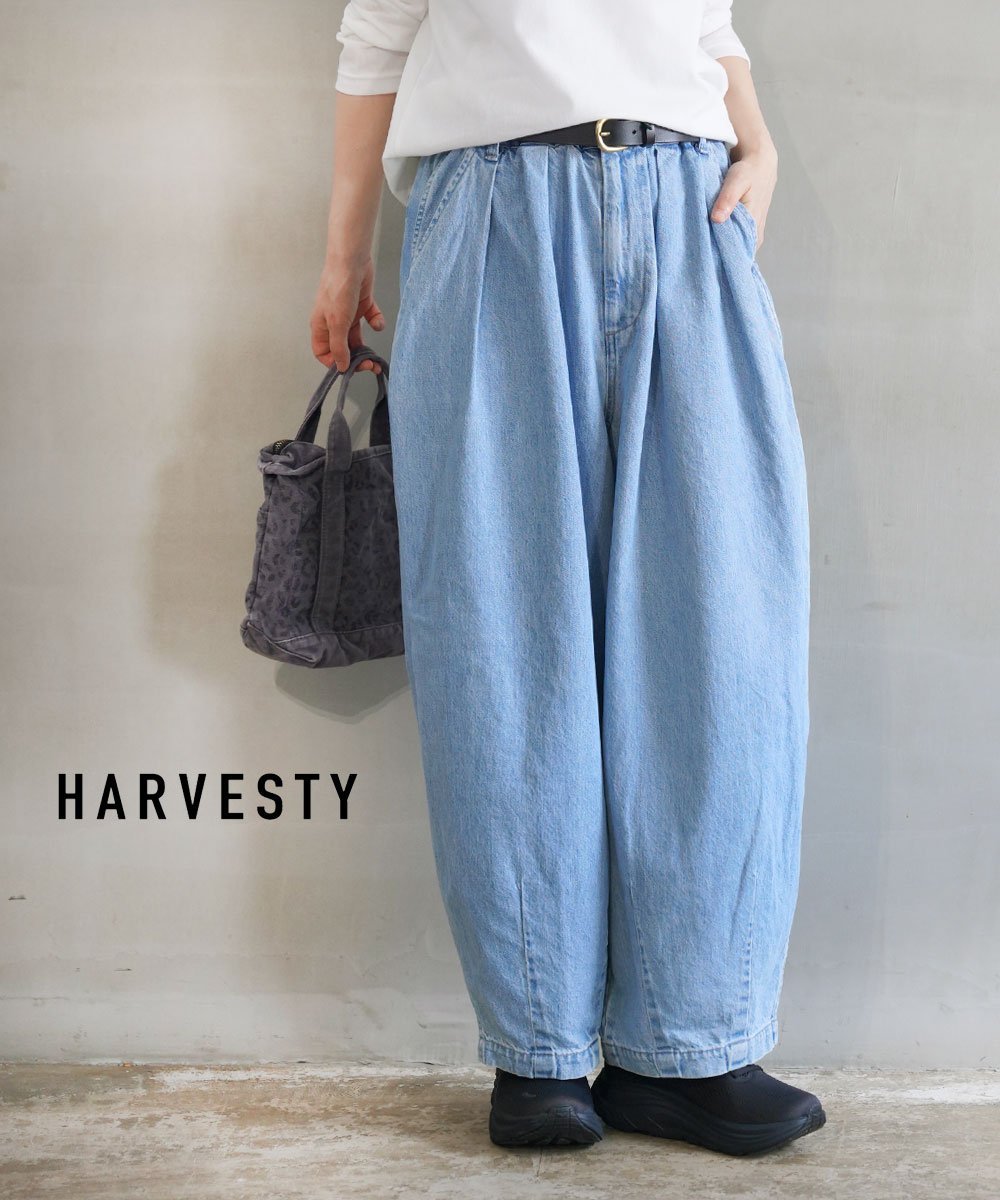 HARVESTY ハーベスティ 10ozデニムサーカスパンツ ブルーコムブルー パンツ チノパンツ