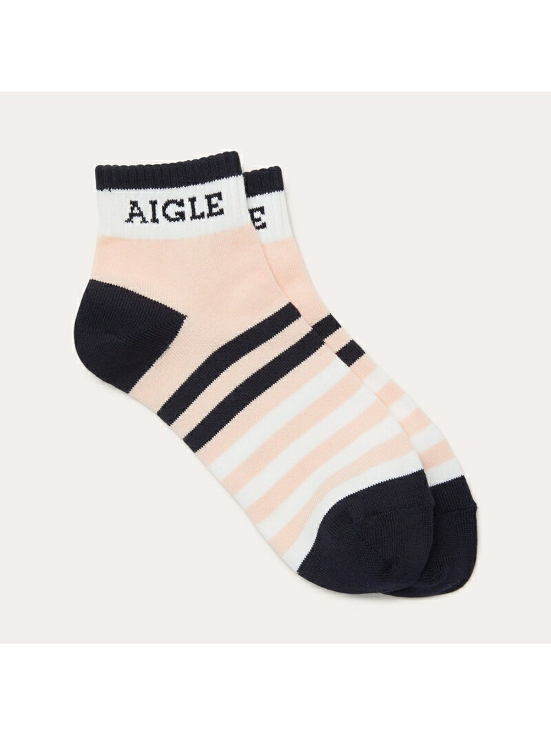 【SALE／50%OFF】AIGLE ジョショナショートソックス エーグル ファッショングッズ ソックス/靴下 ピンク ホワイト ブルー