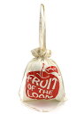 FRUIT OF THE LOOM FRUIT OF THE LOOM/(U)FTL APPLE DRAWSTRING TOTE ハンドサイン バッグ トートバッグ ホワイト