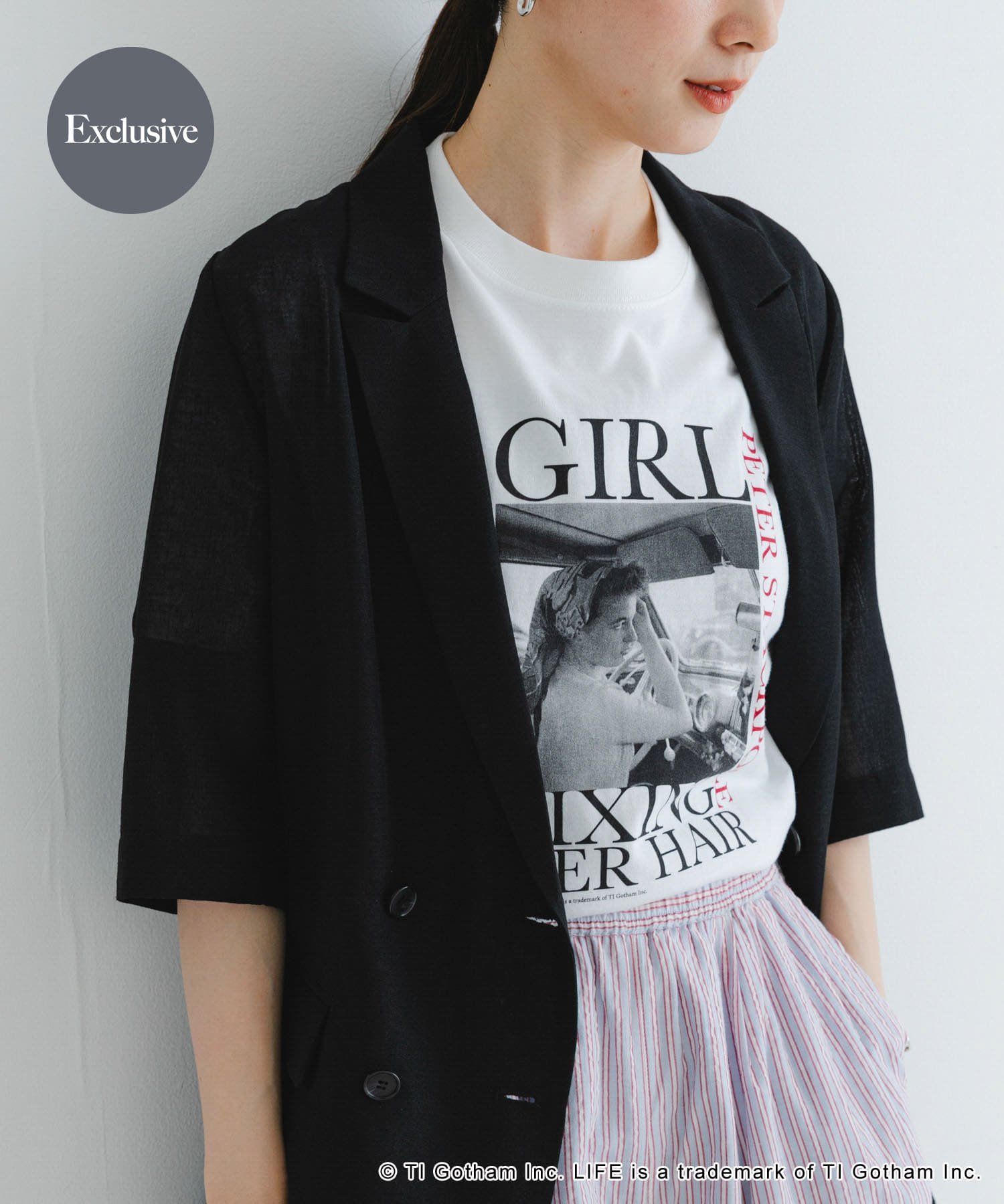 【SALE／40%OFF】URBAN RESEARCH 『別注』GOOD ROCK SPEED*UR LIFE TEEGIRL アーバンリサーチ トップス カットソー・Tシャツ ホワイトのサムネイル