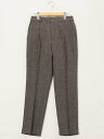【SALE/10%OFF】m.f.editorial ストレッチウォッシャブル シャーク タックテーパードパンツ こげ茶(セットアップ可能) タカキュー スーツ...