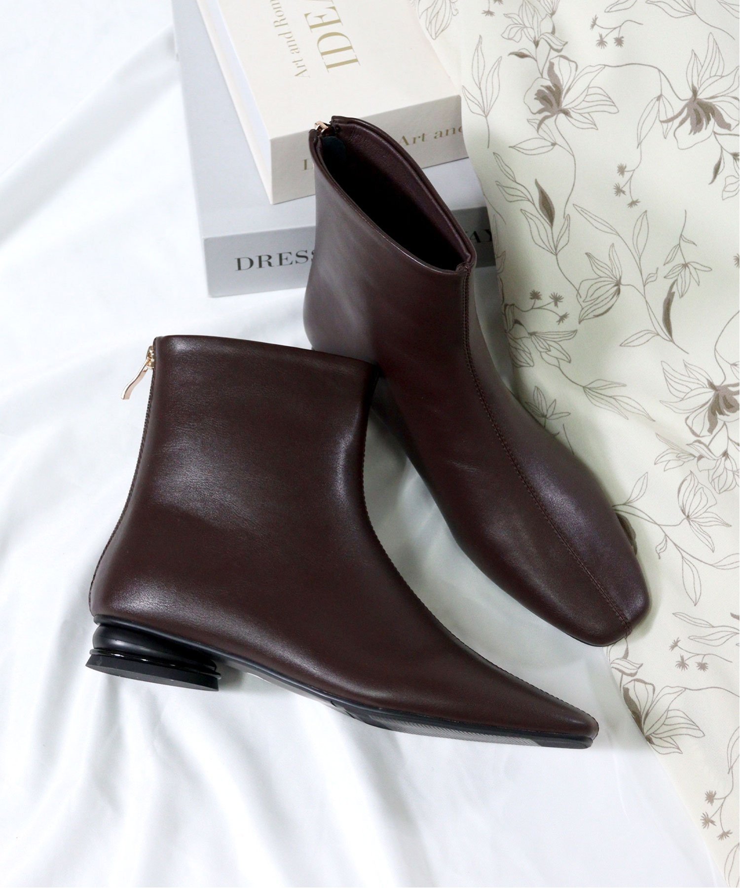 【SALE/20%OFF】LibertyDoll 2cmヒール ワンピース オフィスカジュアル 変形ヒールブーツ ☆9096 サンエーフットウェアー シューズ・...