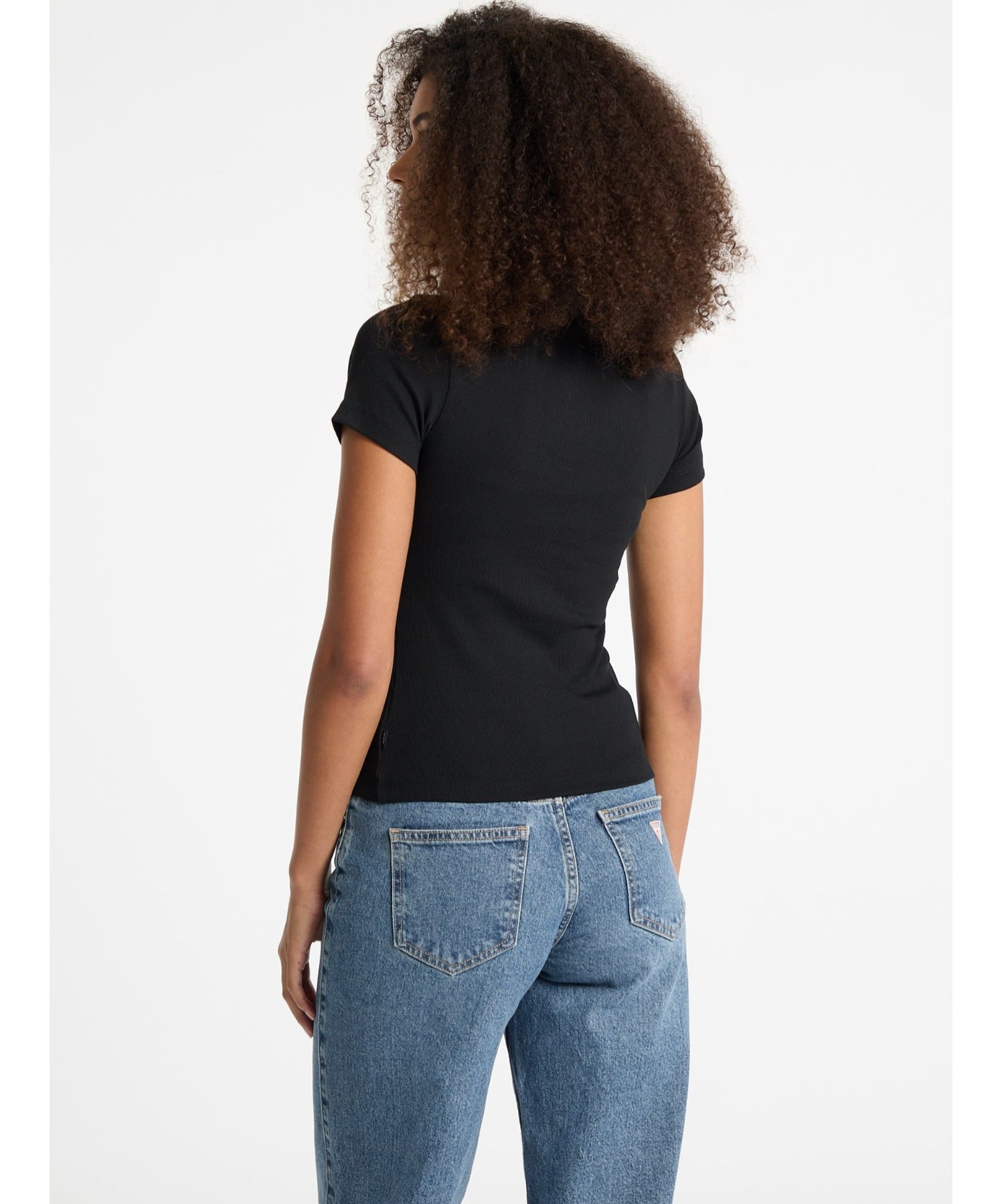 【SALE／50%OFF】GUESS JEANS GUESS JEANS ポロシャツ(W)Slim Rib Embro Knit Top ...