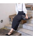 【SALE/40%OFF】Rouge vif la cle 2wayサスペンダー付きタイトスカート ルージュ・ヴィフ ラクレ スカート ロング・マキシスカート ブラック ネイビー グレー【送料無料】