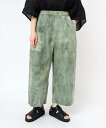 【SALE/41%OFF】URCH RNA R4322 9分丈のムラ染めアルマジロパンツ URCH RNA アールエヌエーエヌ パンツ その他のパンツ カーキグ...