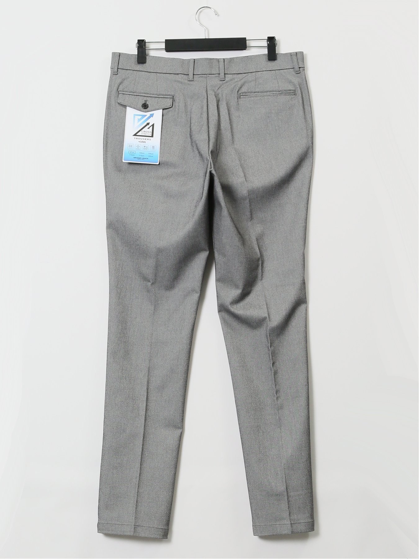 【SALE／20%OFF】GRAND-BACK 【大きいサイズ】グランバック/GRAND-BACK クロスストレッチ+クール トラウザーパンツ タカキュー パンツ チノパンツ グレー ブルー【送料無料】