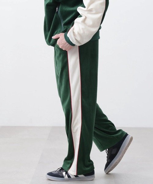 GSC MENS SELECT MANASTASH/マナスタッシュ VELVET TRACK PT (MENS) ゴースローキャラバン パンツ その他のパンツ グリーン