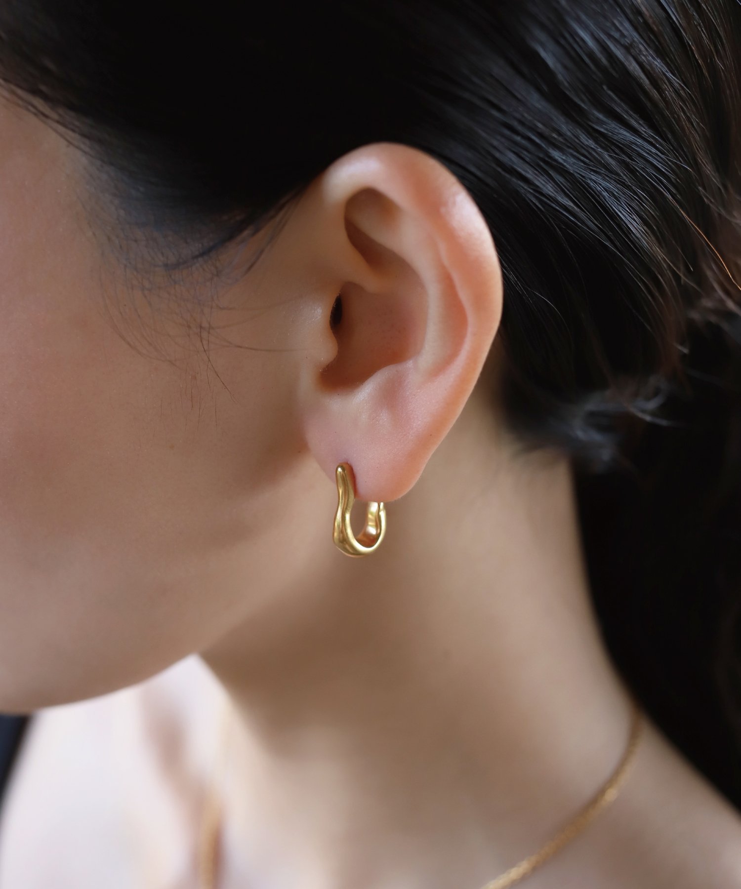 TEN. ハートスワンピアス GD テン アクセサリー・腕時計 アンクレット ゴールド