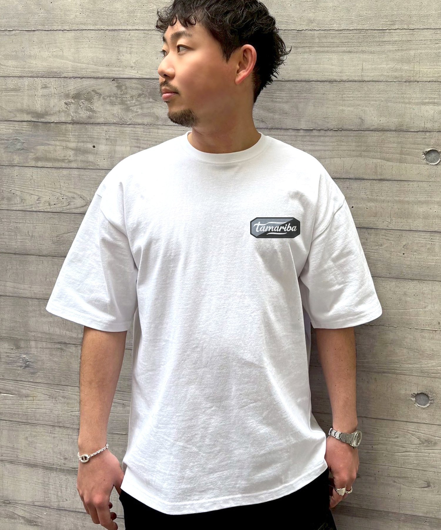 【SALE／10%OFF】SIDEWAY STANCE SIDEWAY STANCE サイドウェイスタンス tamaribaツートーンバックロゴ 半袖Tシャツ インプローブス トップス カットソー・Tシャツ ブラック ホワイト