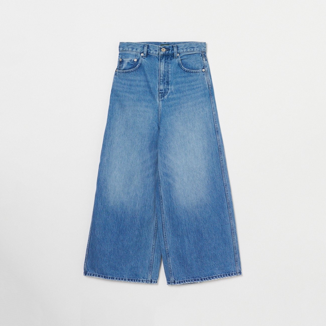 woadblue LONG RISE WIDE PANTS エリオポール パンツ その他のパンツ ブルー