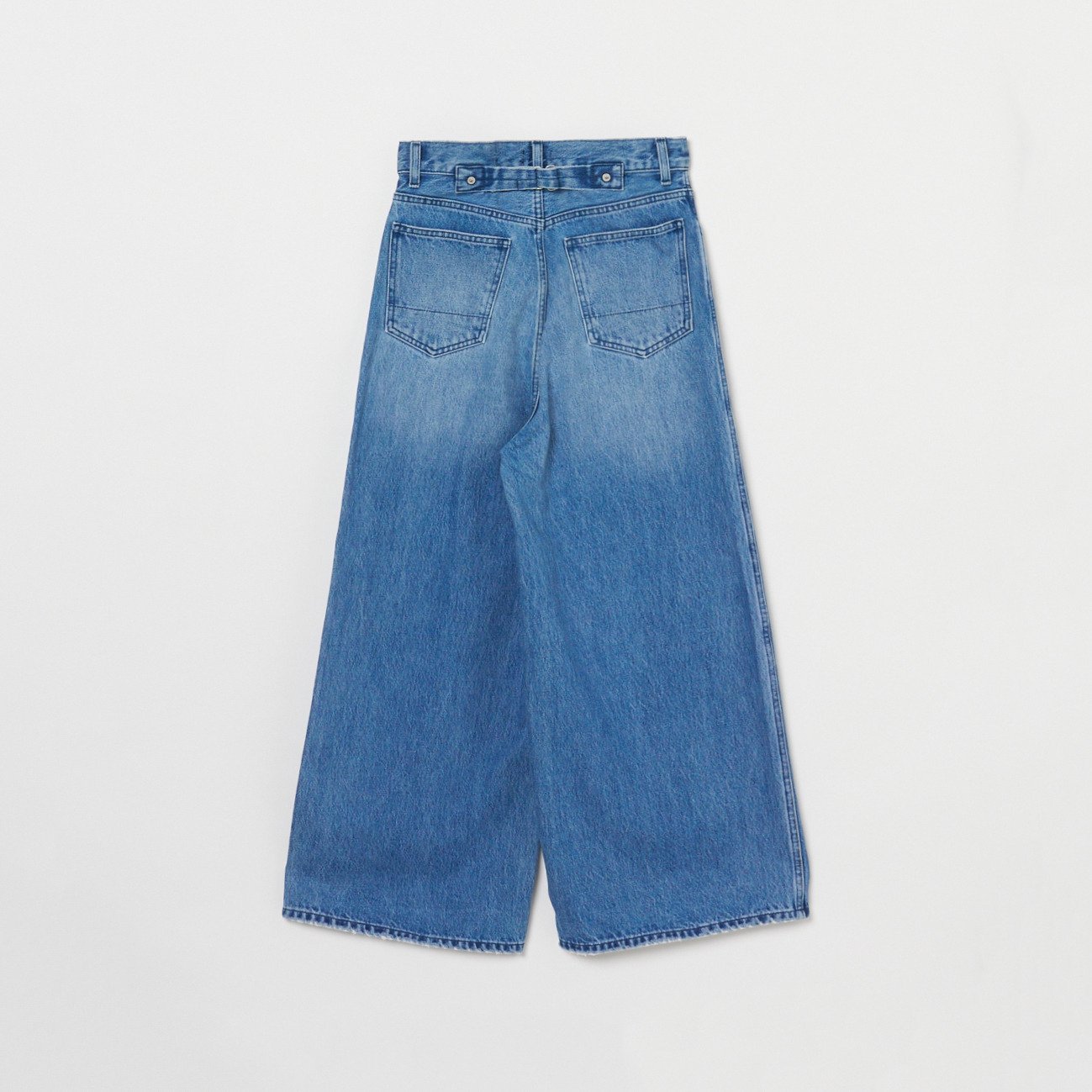 woadblue LONG RISE WIDE PANTS エリオポール パンツ その他のパンツ ブルー