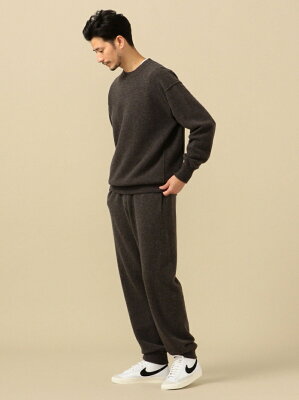 【SALE/50%OFF】SHIPS SC: セットアップ対応 ウール/カシミヤ 裏毛 ニット プルオーバー シップス トップス ニット ブラウン グレー ベージュ【送料無料】