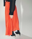 【SALE／30 OFF】GRACE CONTINENTAL オーガンジープリーツスカート グレースコンチネンタル スカート その他のスカート オレンジ ブラック【送料無料】
