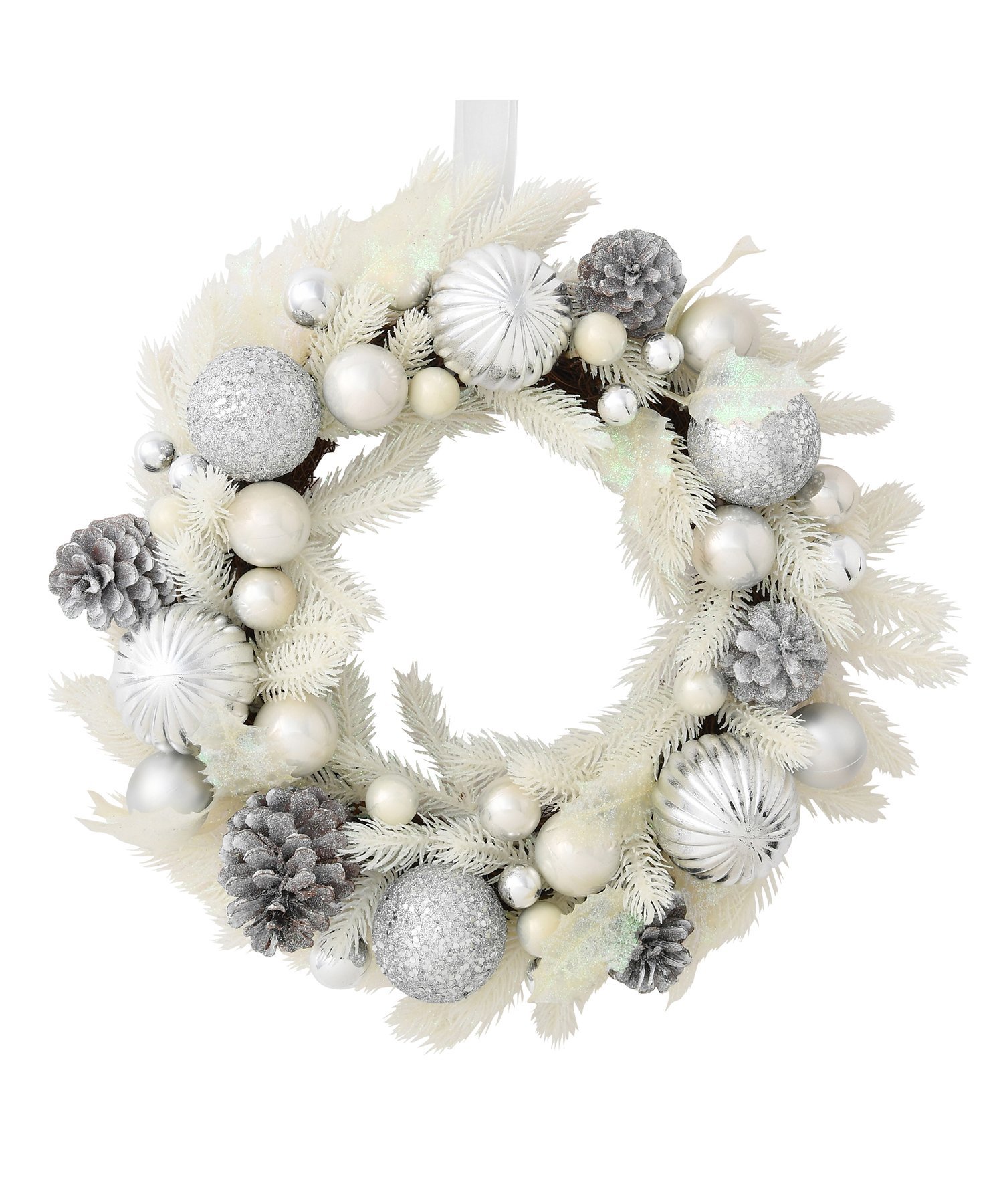 Francfranc リース ホワイト L フランフラン インテリア・生活雑貨 オブジェ・置物・アート【送料無料】のサムネイル