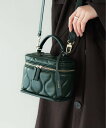 【SALE/60%OFF】LE VERNIS LE VERNIS/キルティングバニティ キャセリーニ バッグ ハンドバッグ ベージュ グリーン ブラック【送料無...