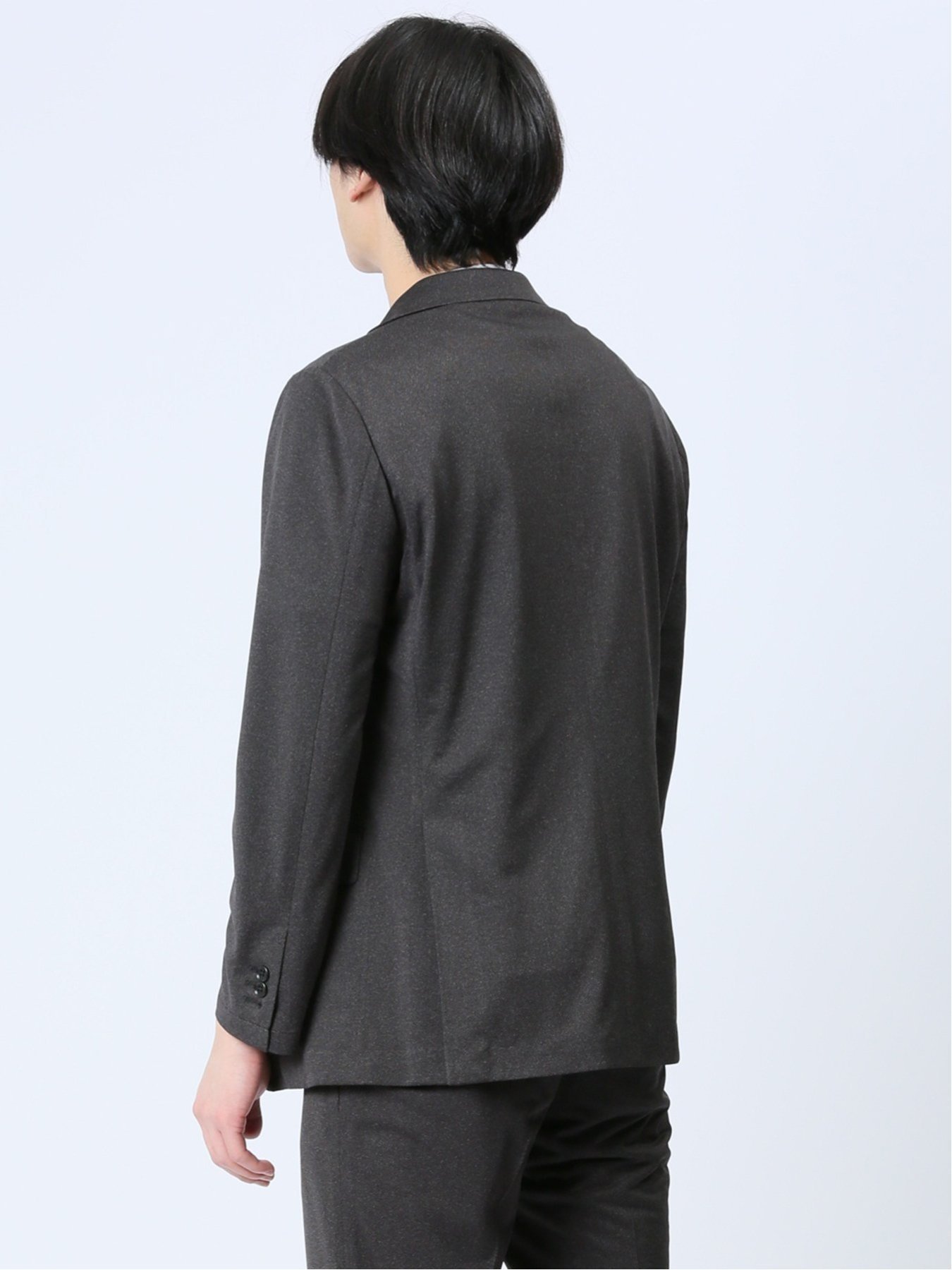 【SALE／47%OFF】m.f.editorial デニム調 スリムフィット 2ボタンジャケット 黒(セットアップ可能) タカキュー スーツ・フォーマル スーツジャケット ブラック【送料無料】