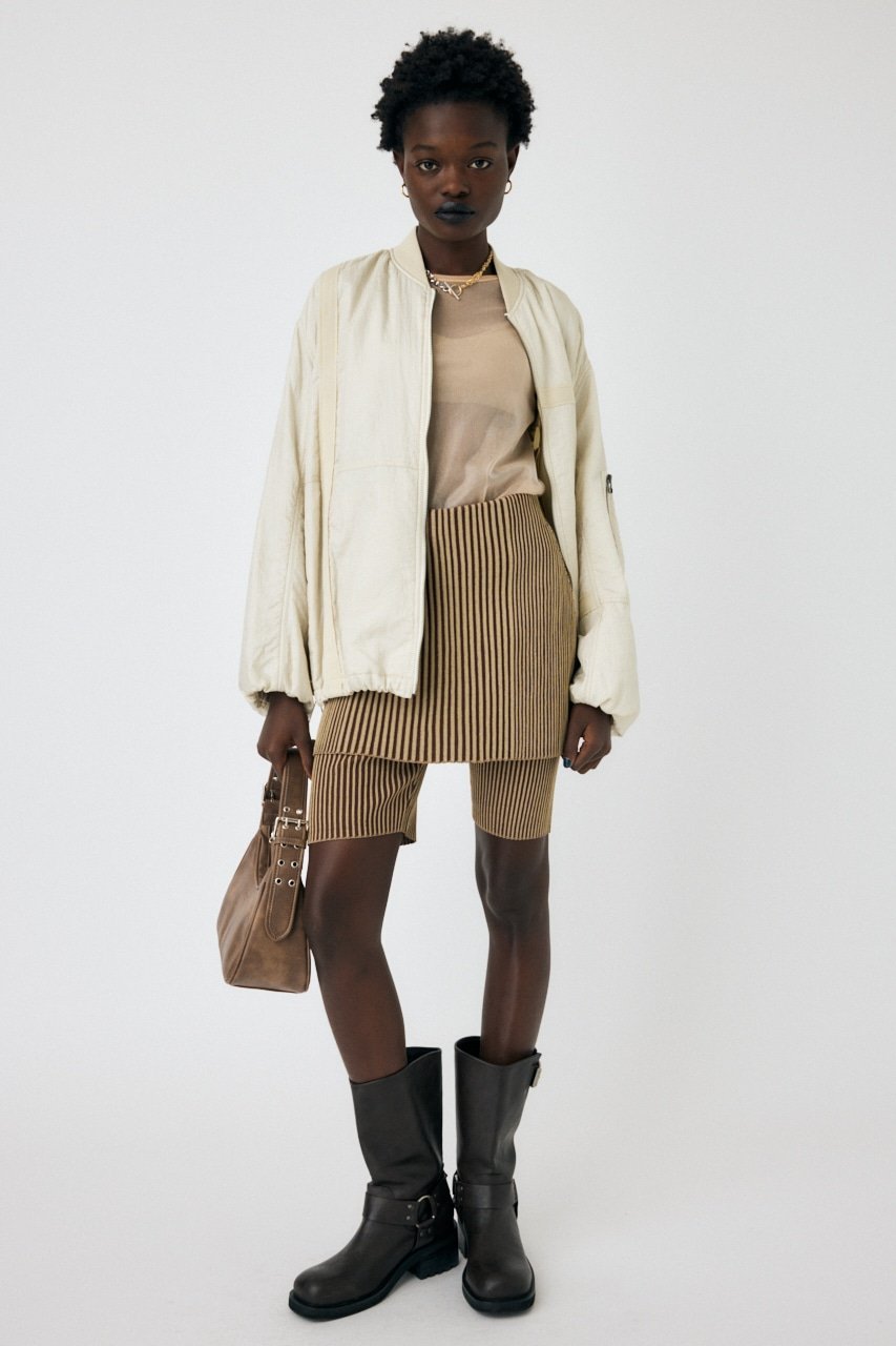 【SALE／60%OFF】MOUSSY LAYERED BIKE ショーツ マウジー パンツ その他のパンツ ホワイト ブルー ブラ..