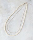 【SALE/30%OFF】grove ダイヤ型レーンパール調ネックレス【入卒対応可】 グローブ アクセサリー・腕時計 ネックレス ゴールド シルバー