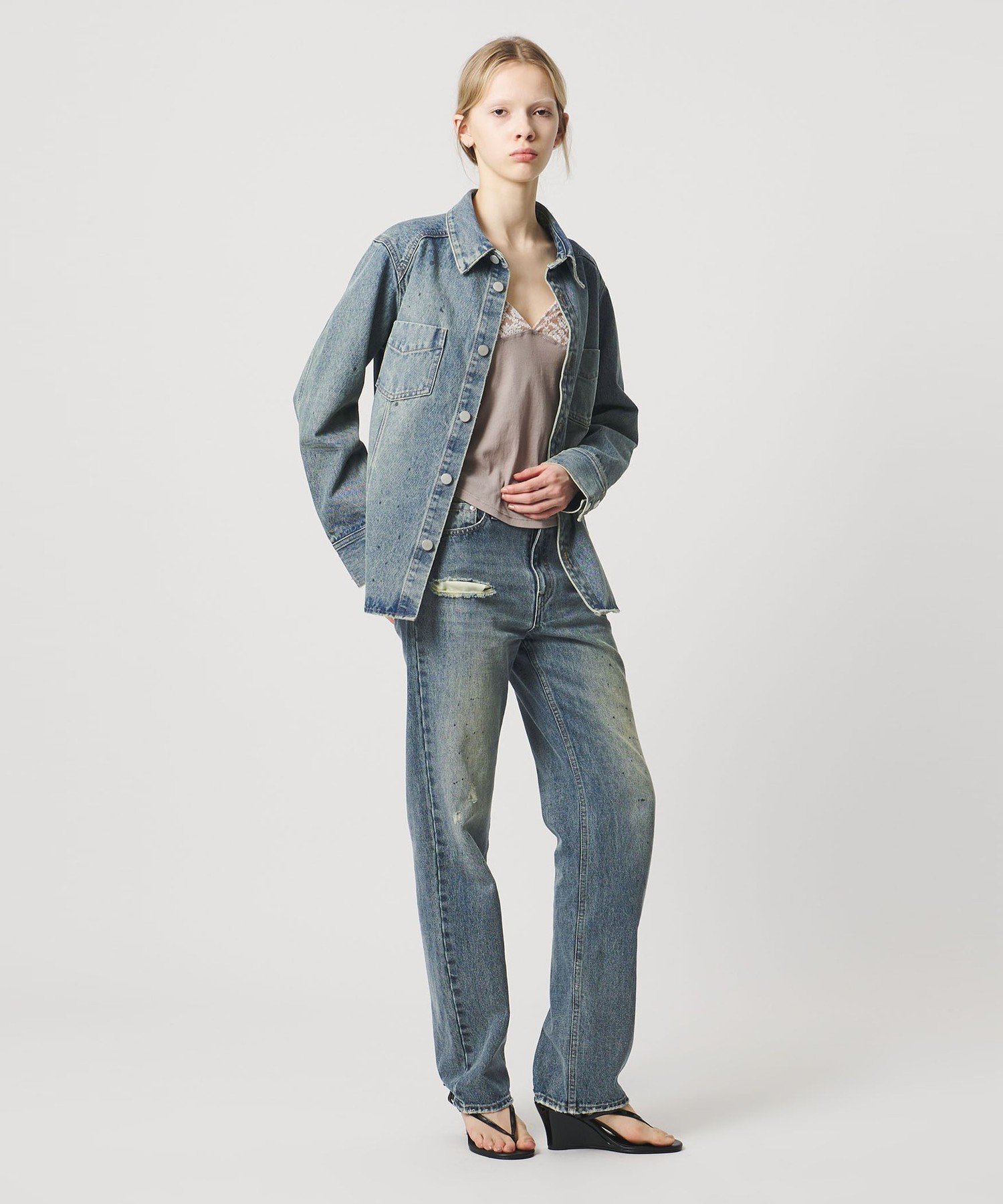 ATTISESSION ＜ATTISESSION＞スリム ストレート デニム パンツ ビューティー＆ユース　ユナイテッドアローズ パンツ ジーンズ・デニムパンツ【送料無料】