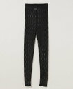 JEANASIS ハナガラレースレギンス ジーナシス 靴下・レッグウェア レギンス・スパッツ ブラック ホワイト【送料無料】
