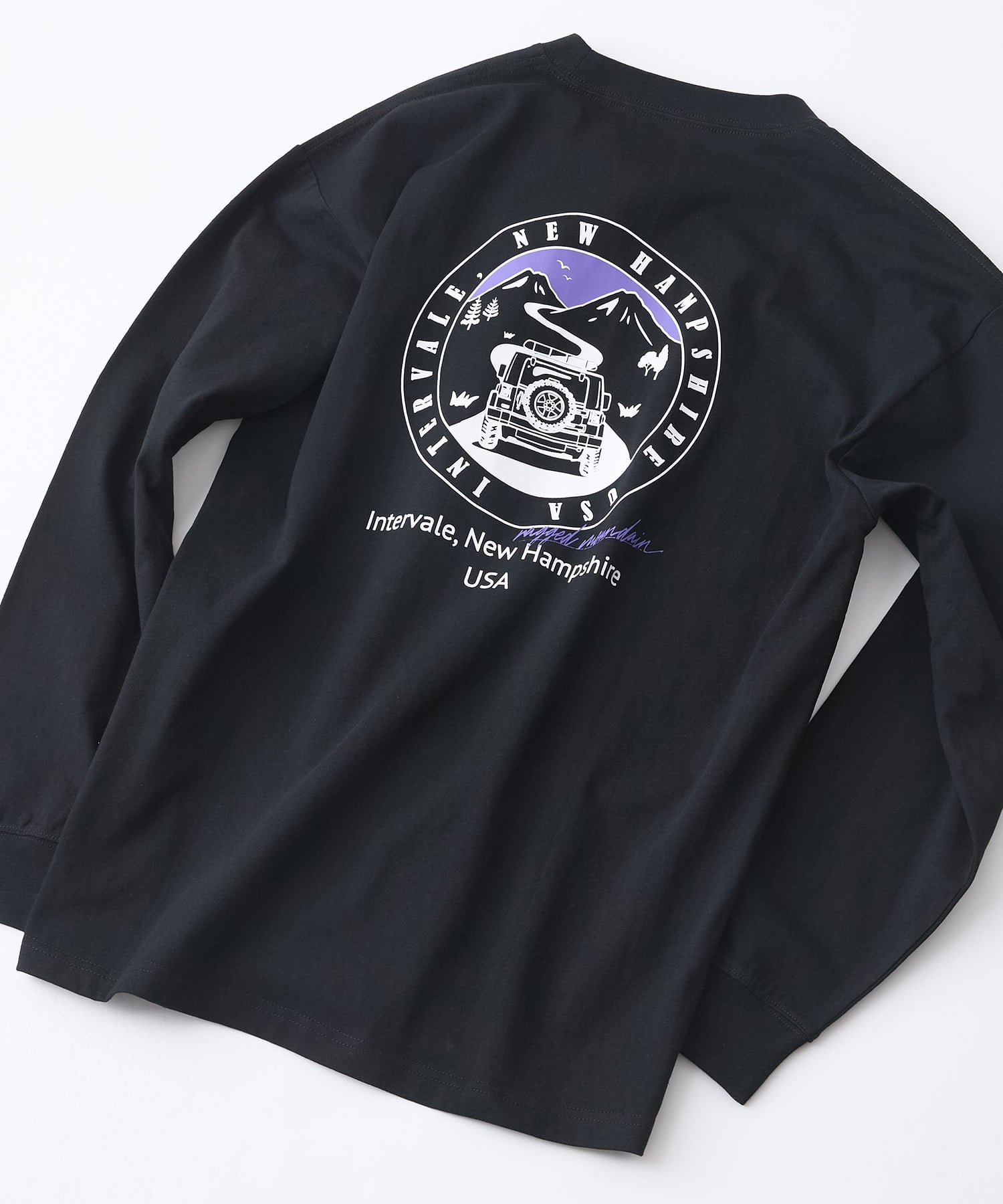 ragged mountain RAGGED MOUNTAIN/(M)バックプリントロンT ジーンズメイト トップス カットソー・Tシャツ ブラウン ブラック ホワイト ネイビー