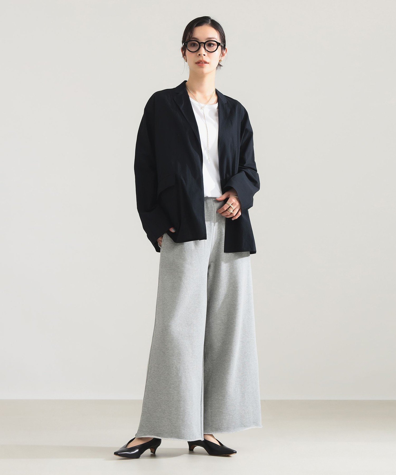 Demi-Luxe BEAMS TICCA / シャツジャケット デミルクス ビームス トップス シャツ・ブラウス ネイビー ホワイト【送料無料】
