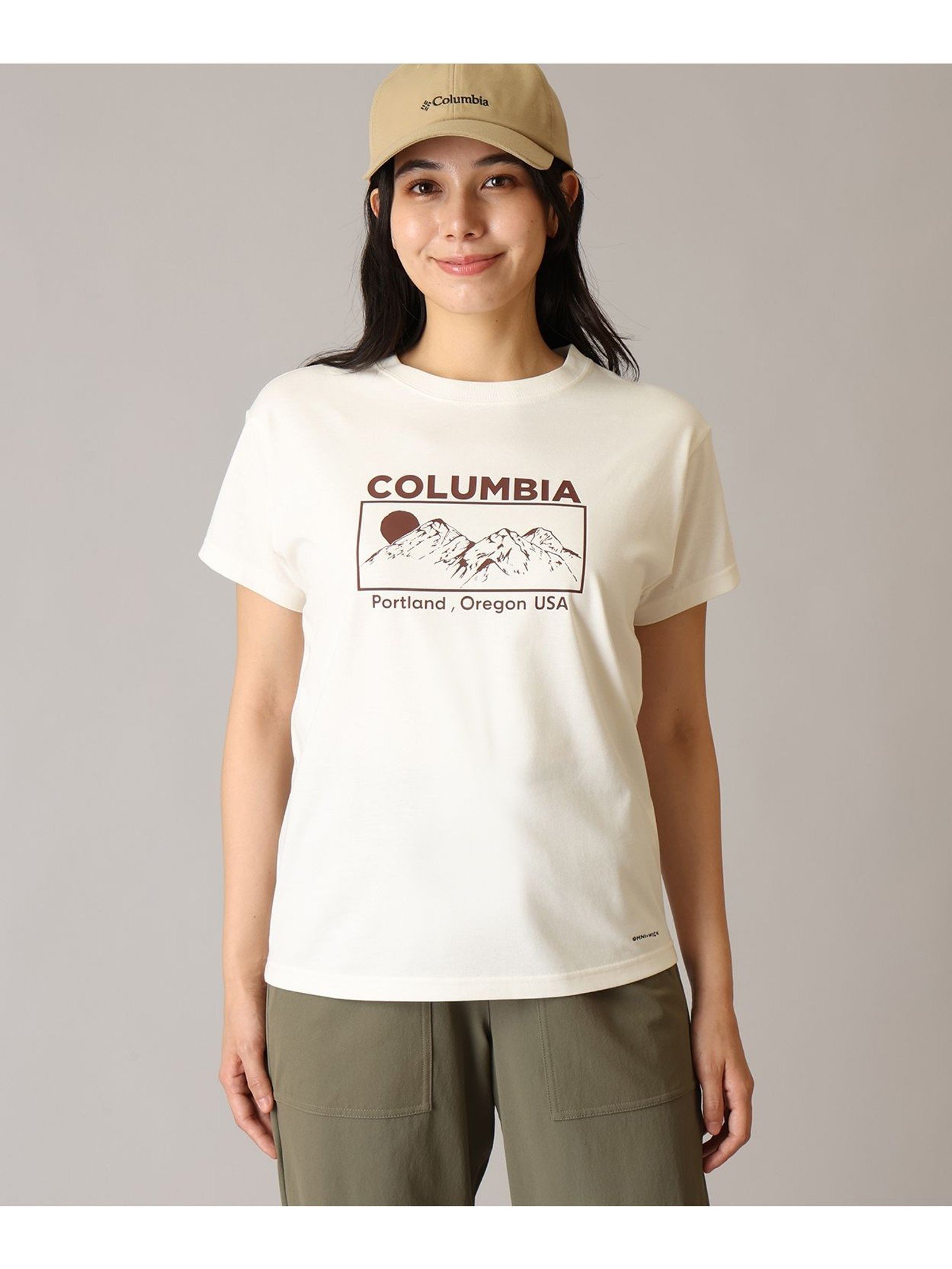 Columbia/ ウィメンズヤハラフォレストショートスリーブTシャツ /コロンビア コロンビア トップス カットソー・Tシャツ グレー ブラック ホワイト パープル ネイビー ブルー