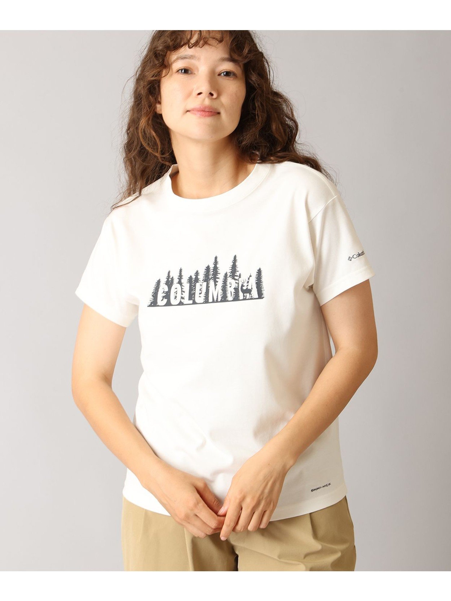 Columbia/ ウィメンズヤハラフォレストショートスリーブTシャツ /コロンビア コロンビア トップス カットソー・Tシャツ グレー ブラック ホワイト パープル ネイビー ブルー