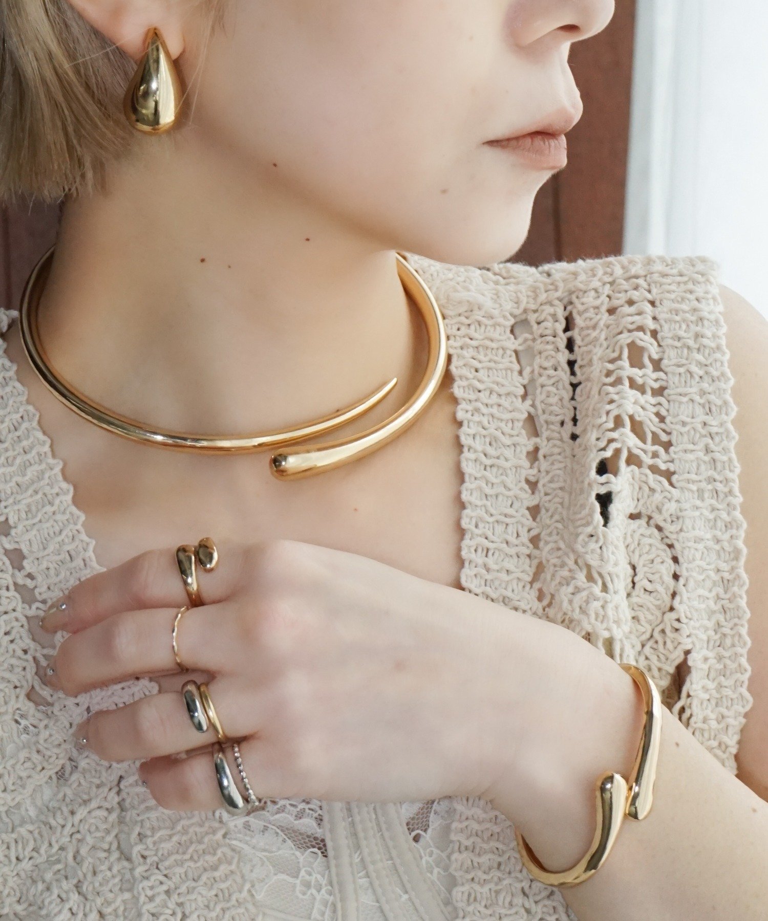 chuclla ティアドロップ アクセサリーセット cha26s022 チュクラ アクセサリー・腕時計 ネックレス シルバー ゴールド【送料無料】