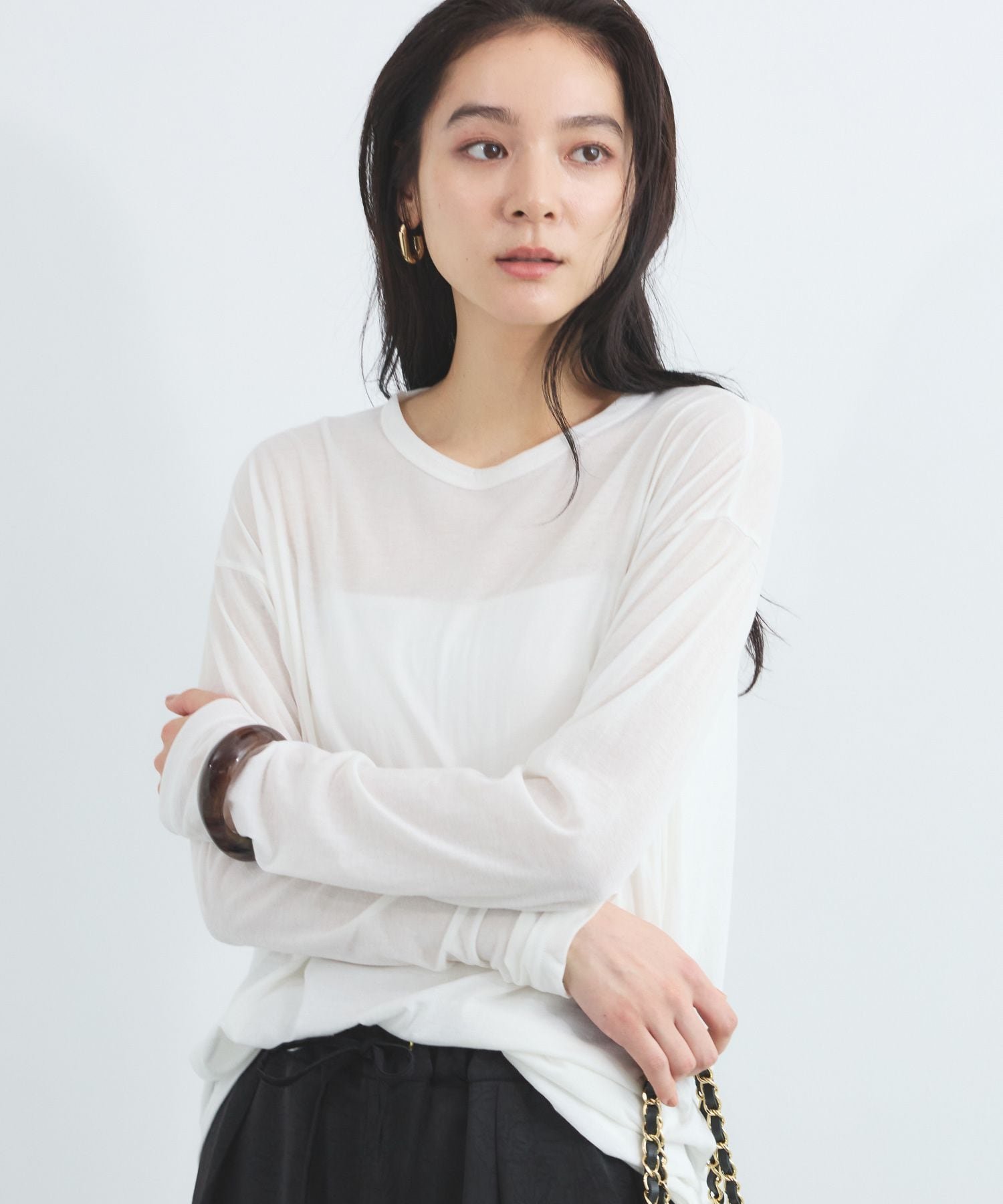 BARNYARDSTORM シアーロンT / マシンウォッシャブル バンヤードストーム トップス カットソー・Tシャツ ホワイト ブラック レッド【送料無料】