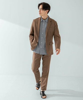 【SALE/30%OFF】ROSSO Reflax リネンライクセットアップ アーバンリサーチロッソ スーツ・フォーマル セットアップスーツ ブラウン ネイビー【送料無料】