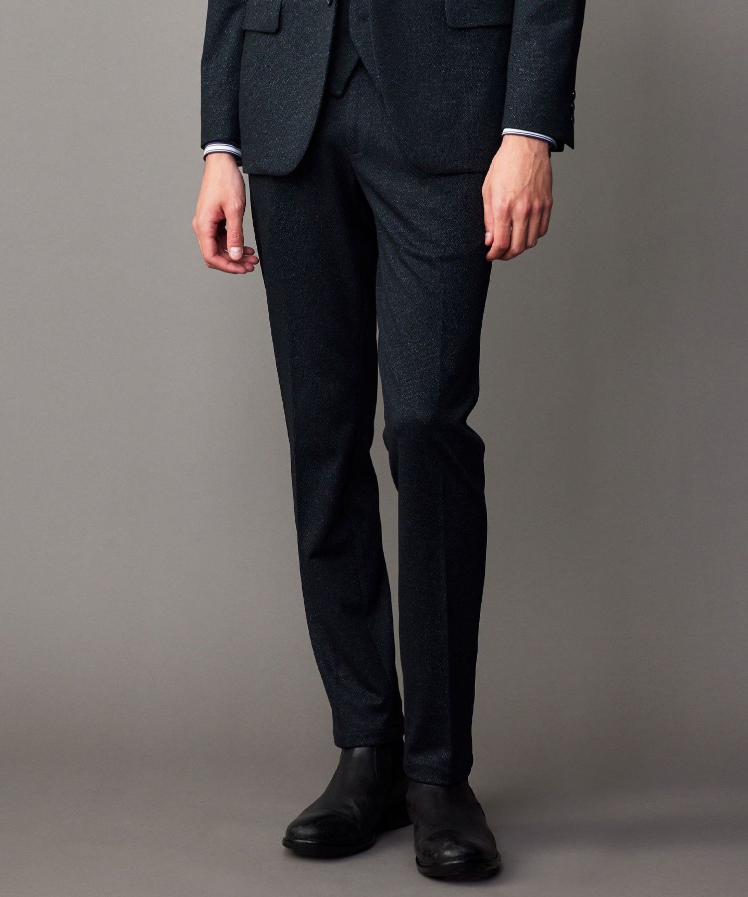 JOSEPH ABBOUD 【ウエストも伸びる!/ストレッチ/弱撥水】ムリネ ジャージ パンツ ジョセフアブード パンツ スラックス・ドレスパンツ ネイビー グレー【送料無料】