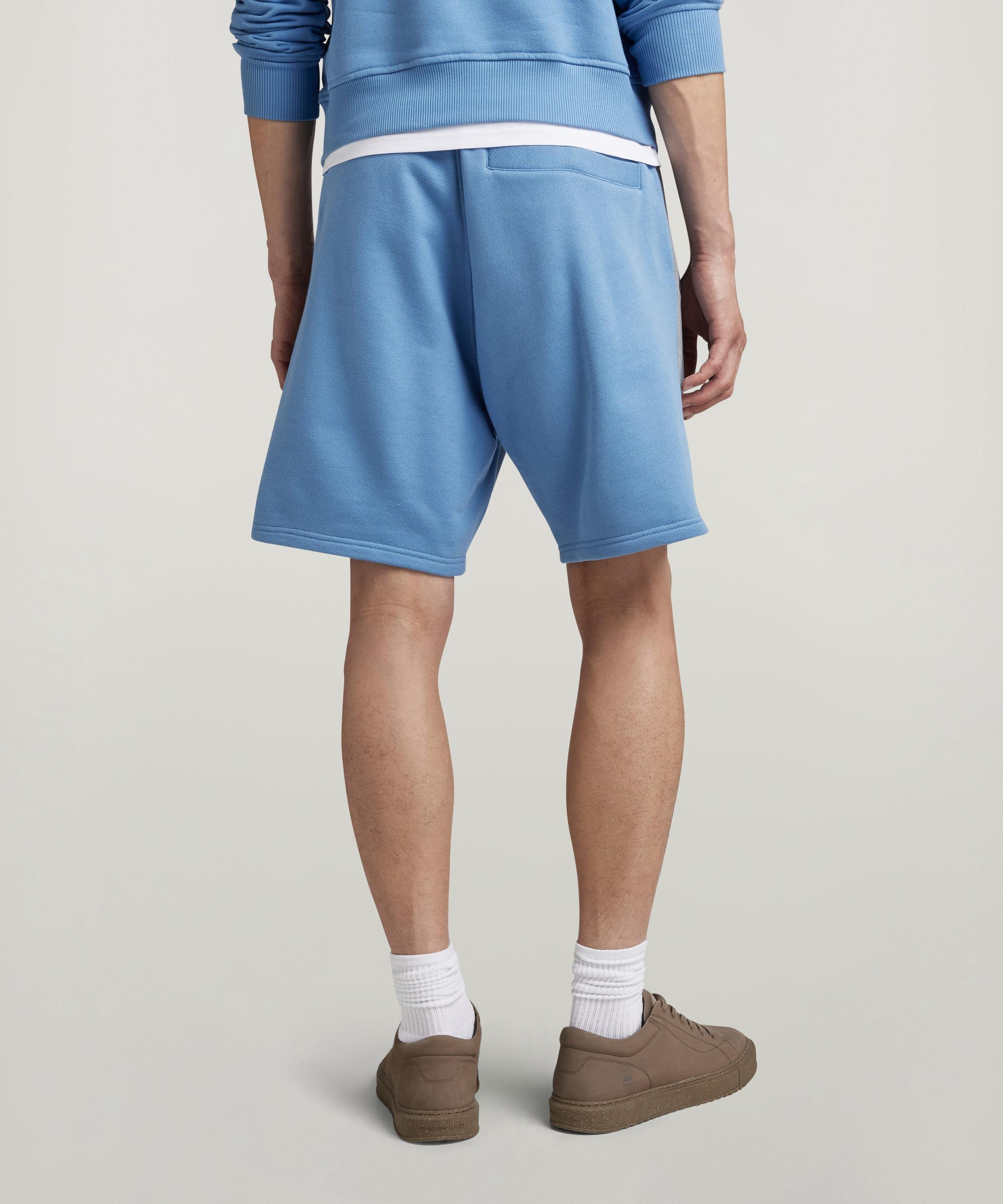 【公式ショップ】TAPE COLOR BLOCK SWEAT SHORTS/テープデザインスウェットショートパンツ ジースターロゥ パンツ ジャージ・スウェットパンツ ブルー