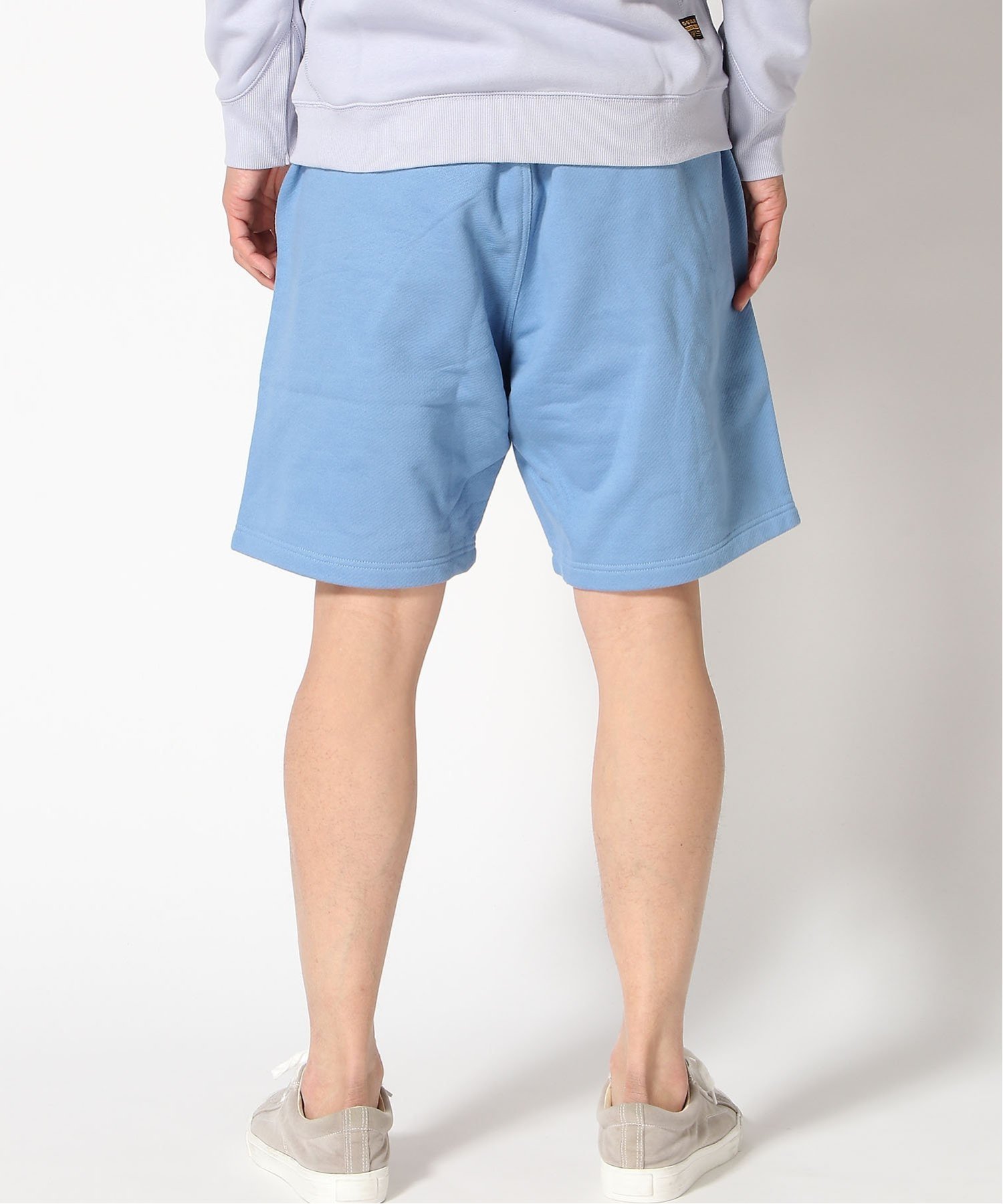 【公式ショップ】TAPE COLOR BLOCK SWEAT SHORTS/テープデザインスウェットショートパンツ ジースターロゥ パンツ ジャージ・スウェットパンツ ブルー