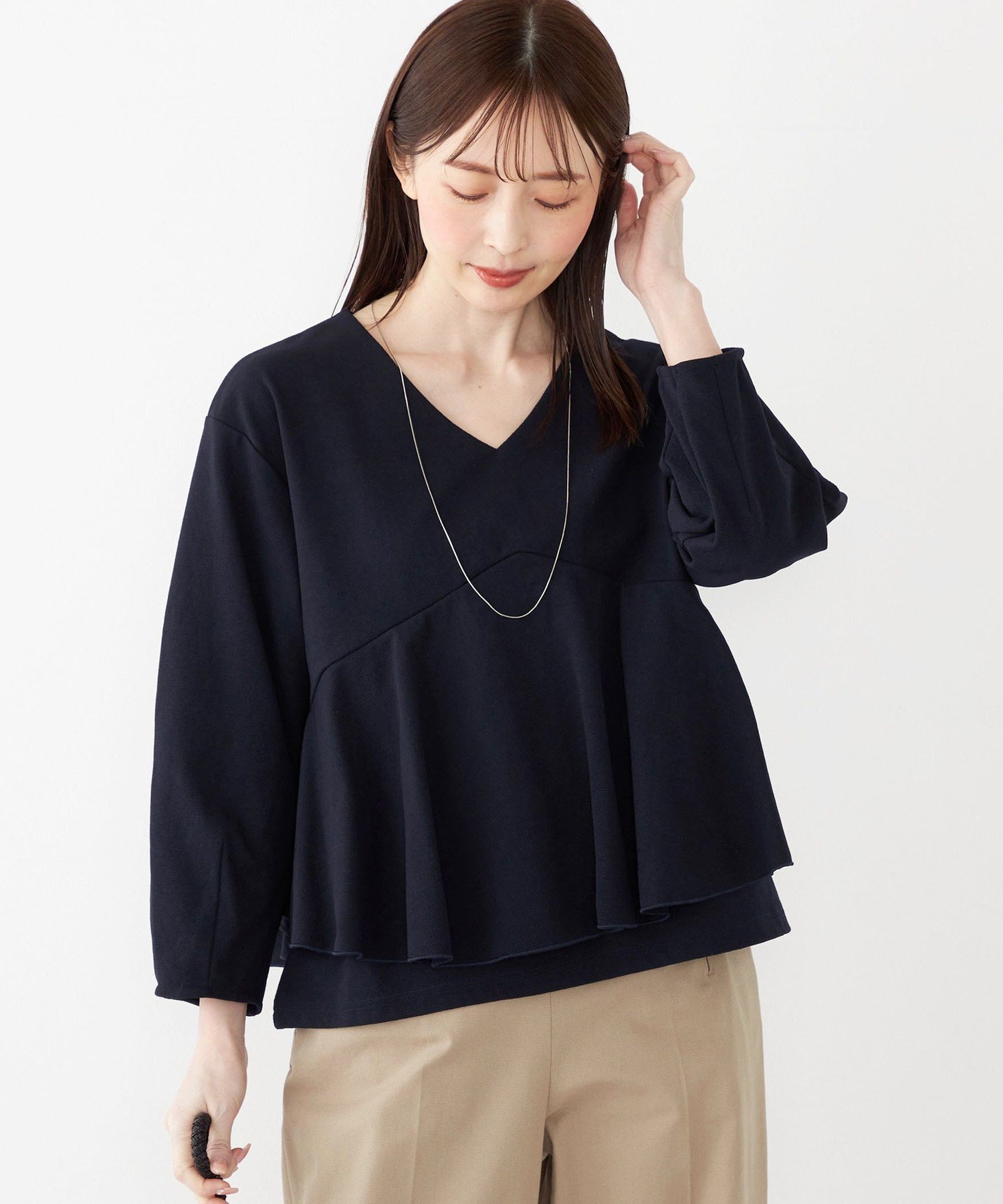 SALE! Anthropologie Vネック ペプラム半袖トップス 楽天市場】ペプラム(スタイル(ネック)Vネック)(トップス